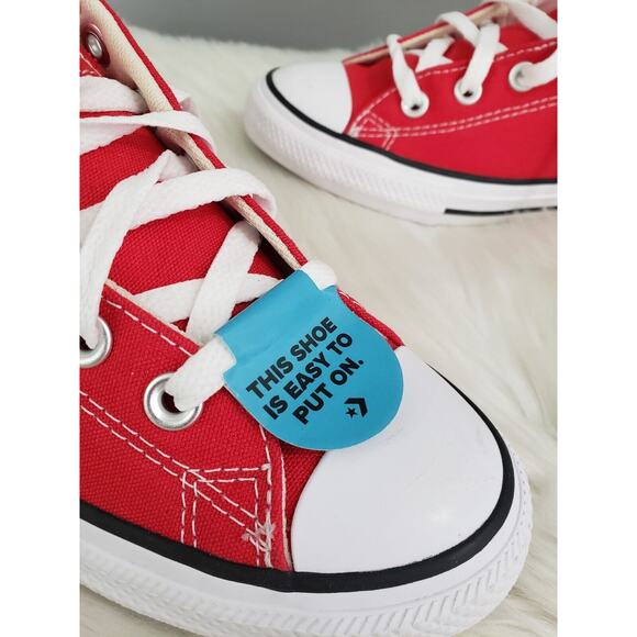 NEW Converse CTAS Street Slip-On Youth Size 3 A01700F Red Boy Kid Girl - Picture 4 of 7